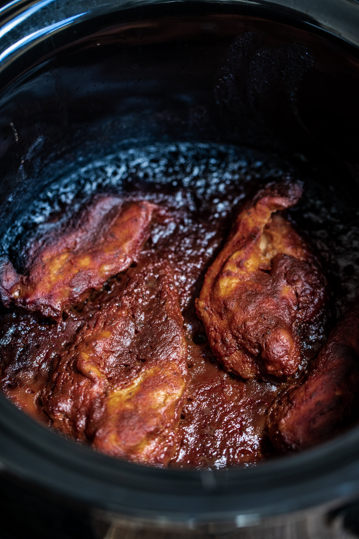 Chipotle chicken breasts in the slow cooker 